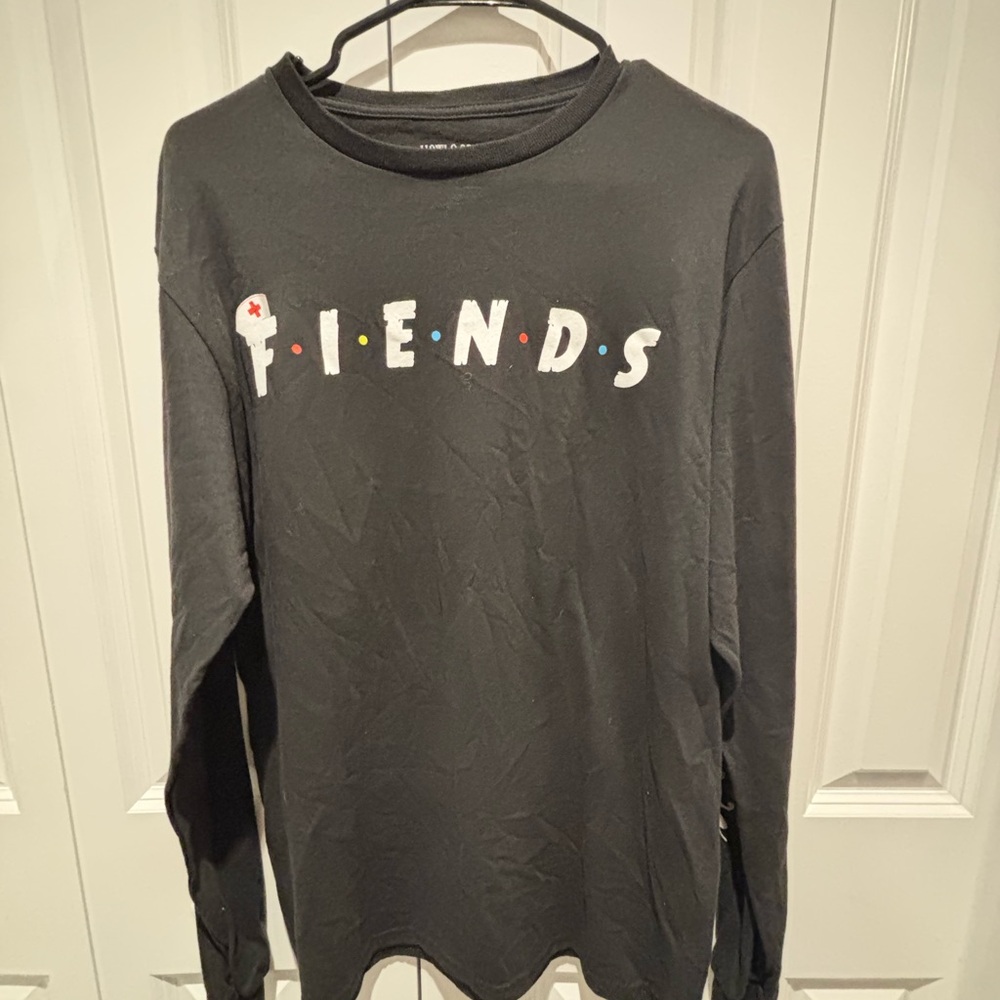 Black Long Sleeve Graphic Tee